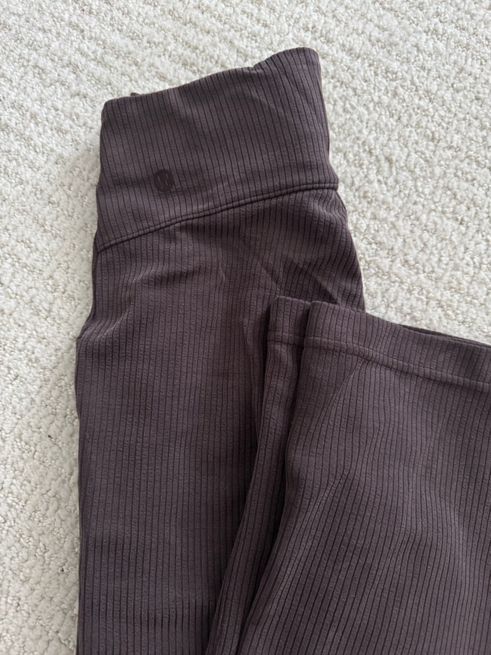 lululemon athletica Ribbed Softstreme Flare Pant - Espresso Brown